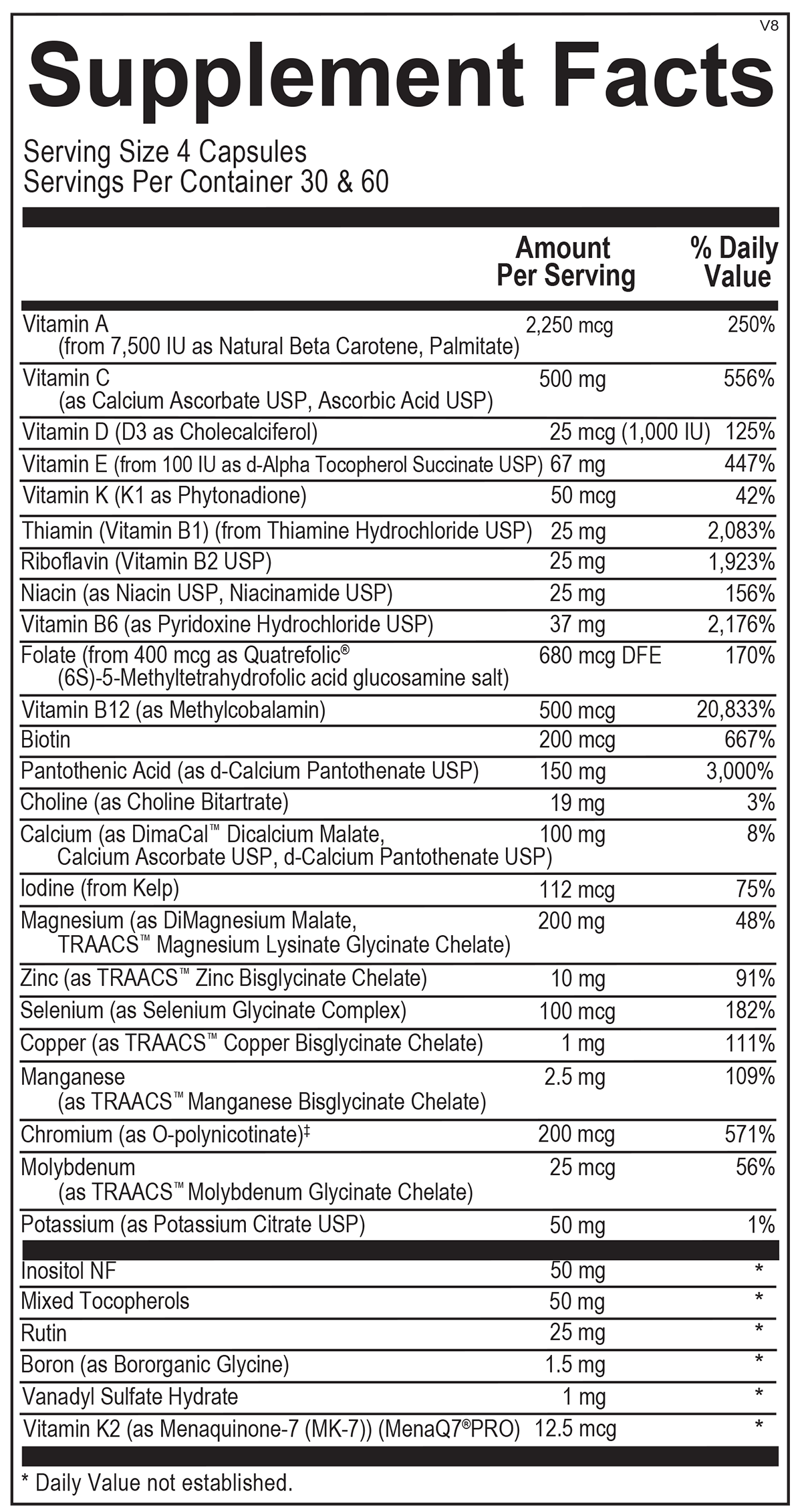 Alpha Base Capsules without Iron 120Ct - The Herbal Rx